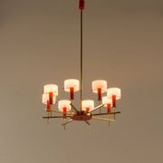 Italian chandelier atrr. to Angelo Brotto for Esperia, Italy 1960s.