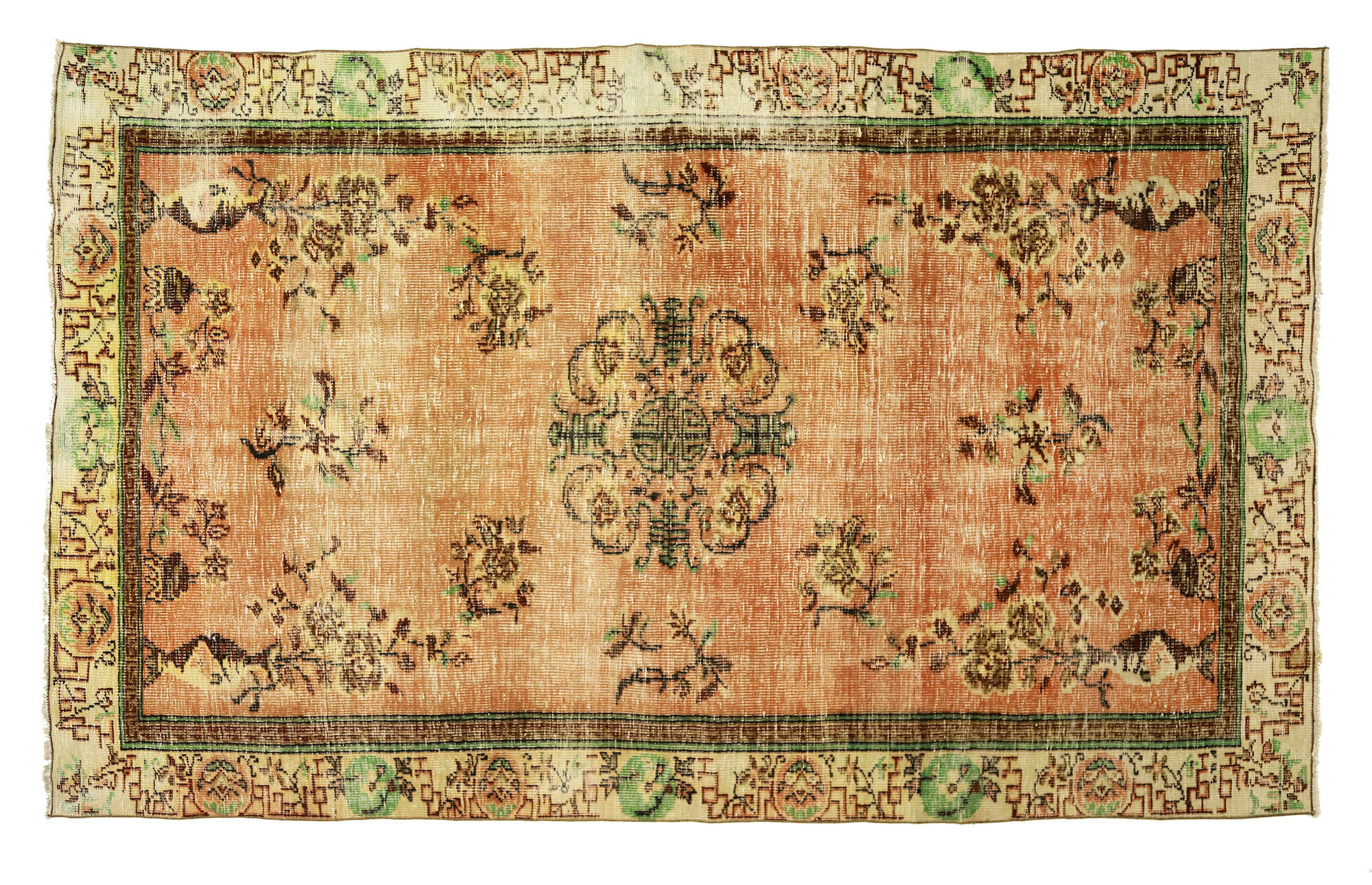 Anatolian handmade vintage rug 291 cm x 177 cm