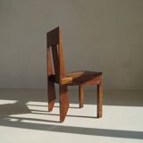 Art Deco modernist chair in solid oak from the 1930s/40s