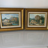 Paire de tableau provence