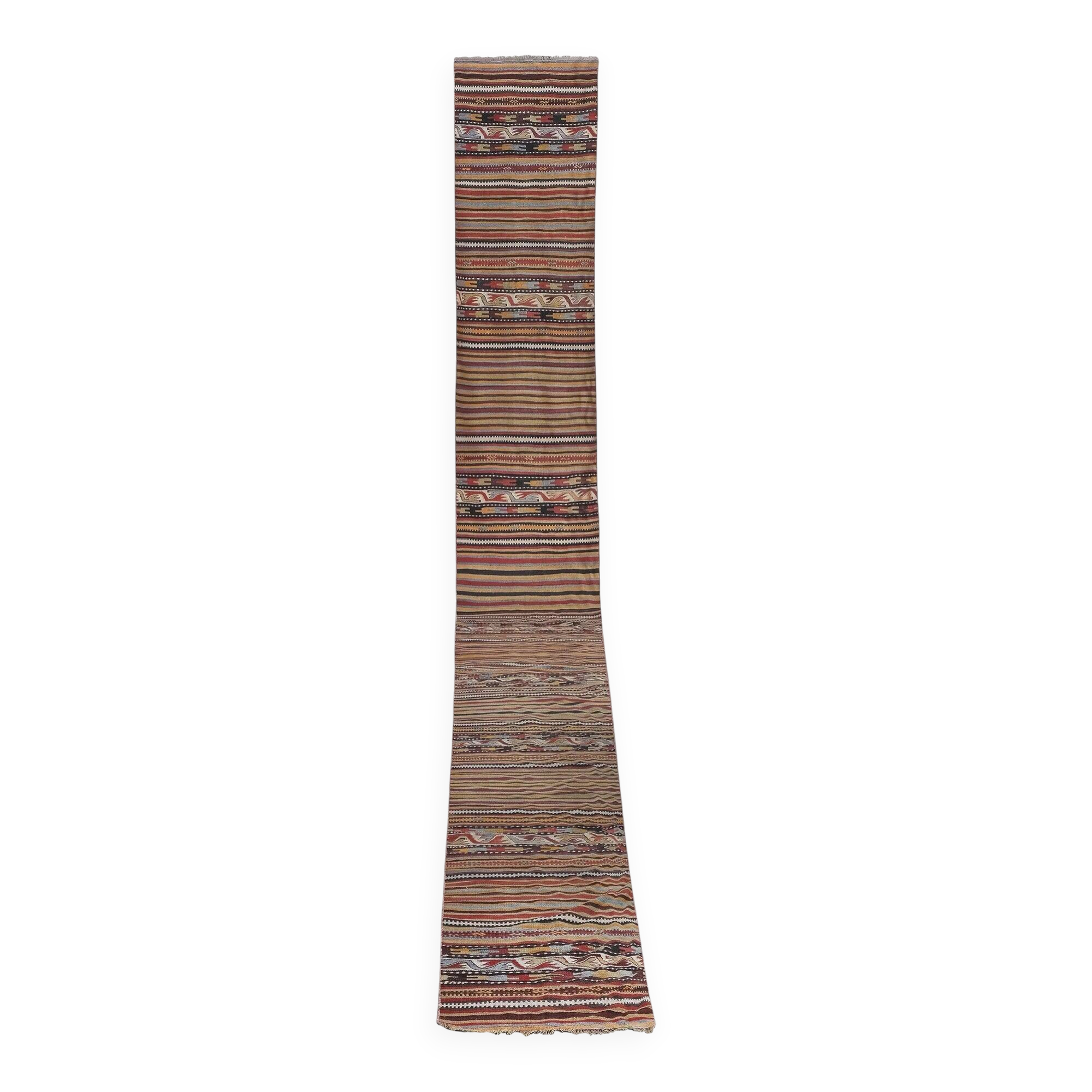 Tapis de couloir turc vintage