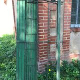 1900 green folding garden bench