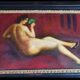 Oil Painting of a Nude Woman from the Mid-20th Century