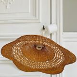 Hanging flower in wicker rattan
