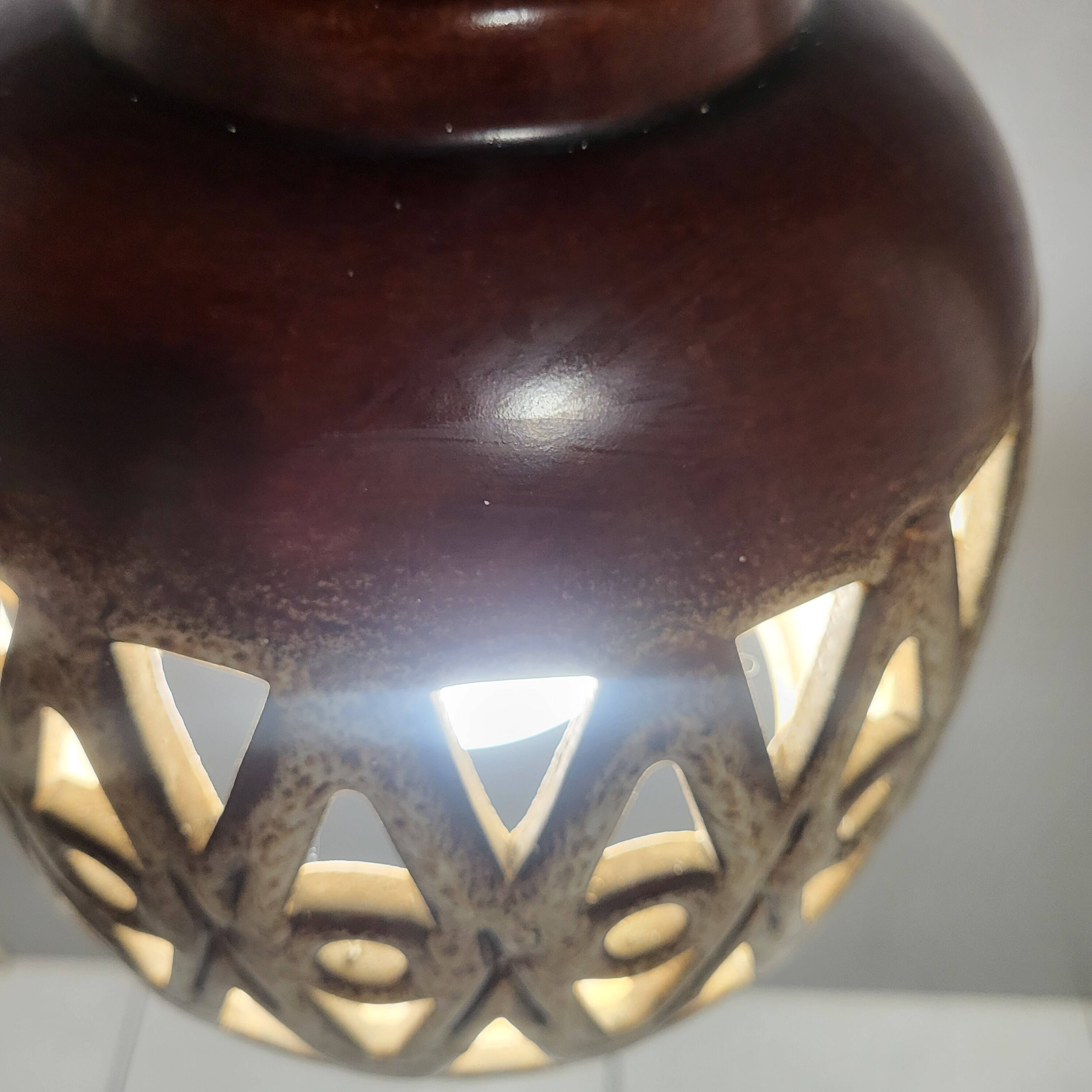 German ceramic pendant light, 1960,70