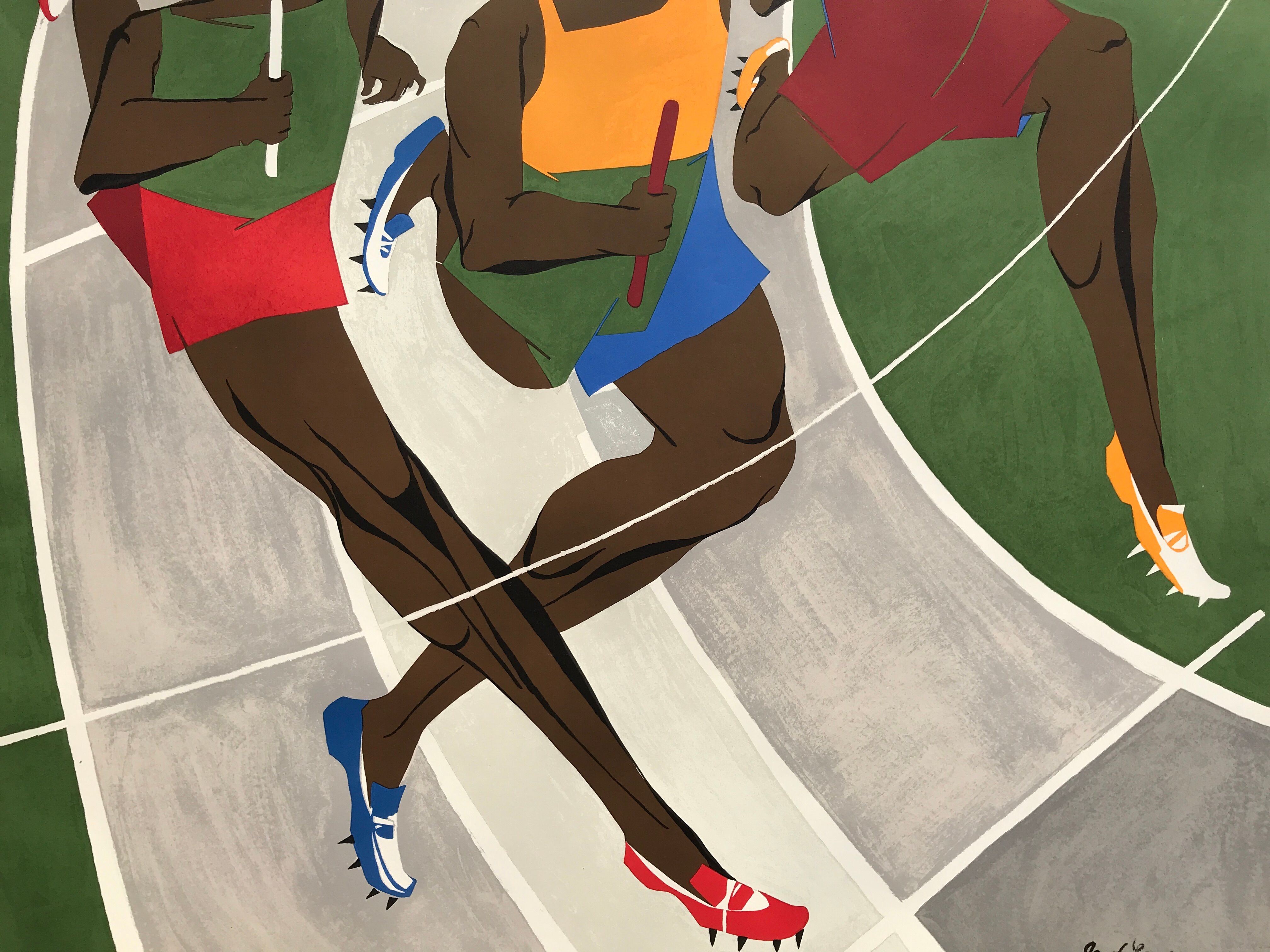 Lawrence jacob (1917-2000) olympische spiele münchen, 1972. original poster