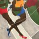 Affiche originale Jacob Lawrence (1917-2000) Olympische Spiele München, 1972