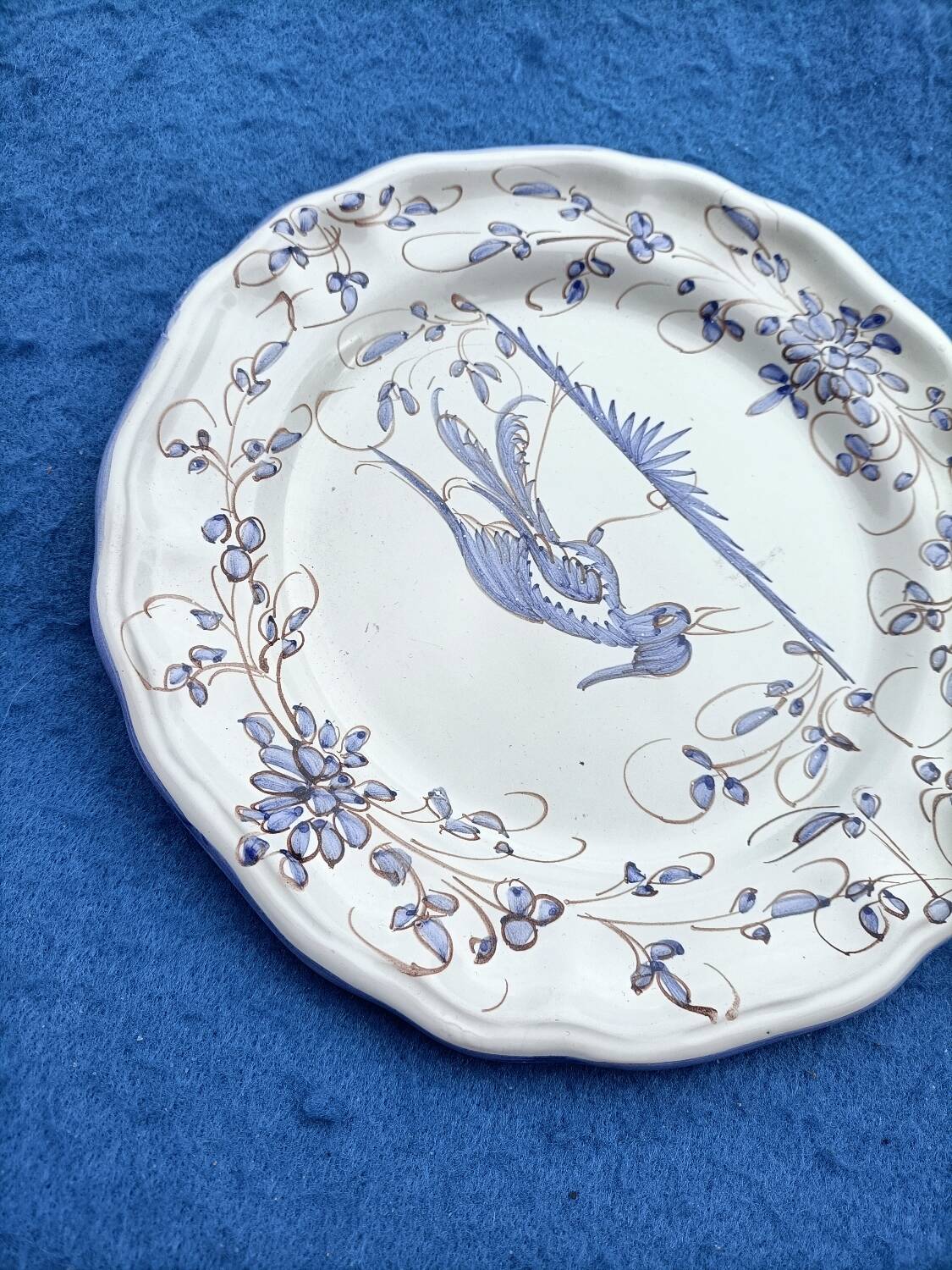 Moustiers Sainte Marie pottery plate 🌸