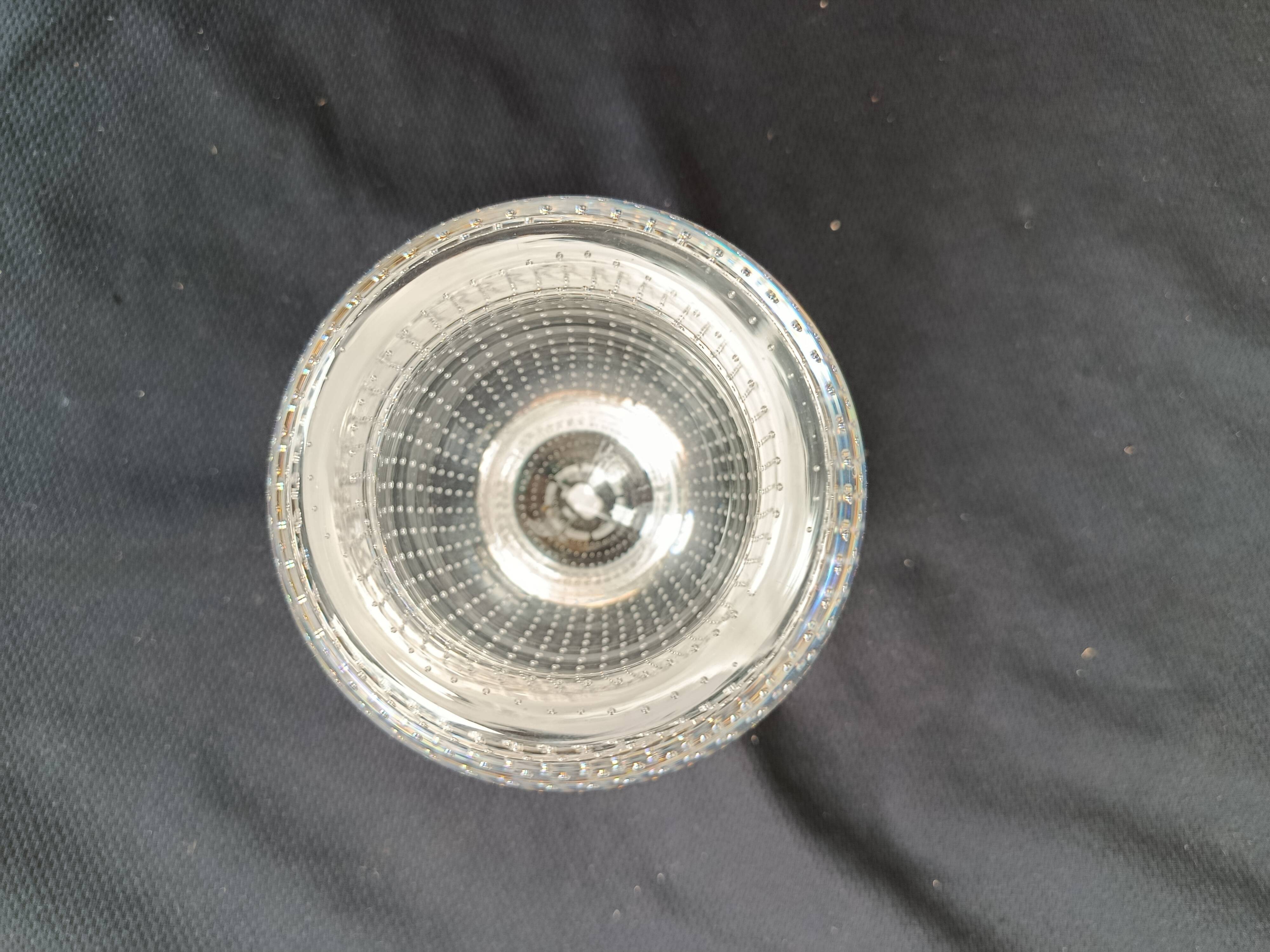 Bubble glass vase