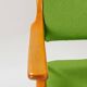 Vintage green wool office chair 1970