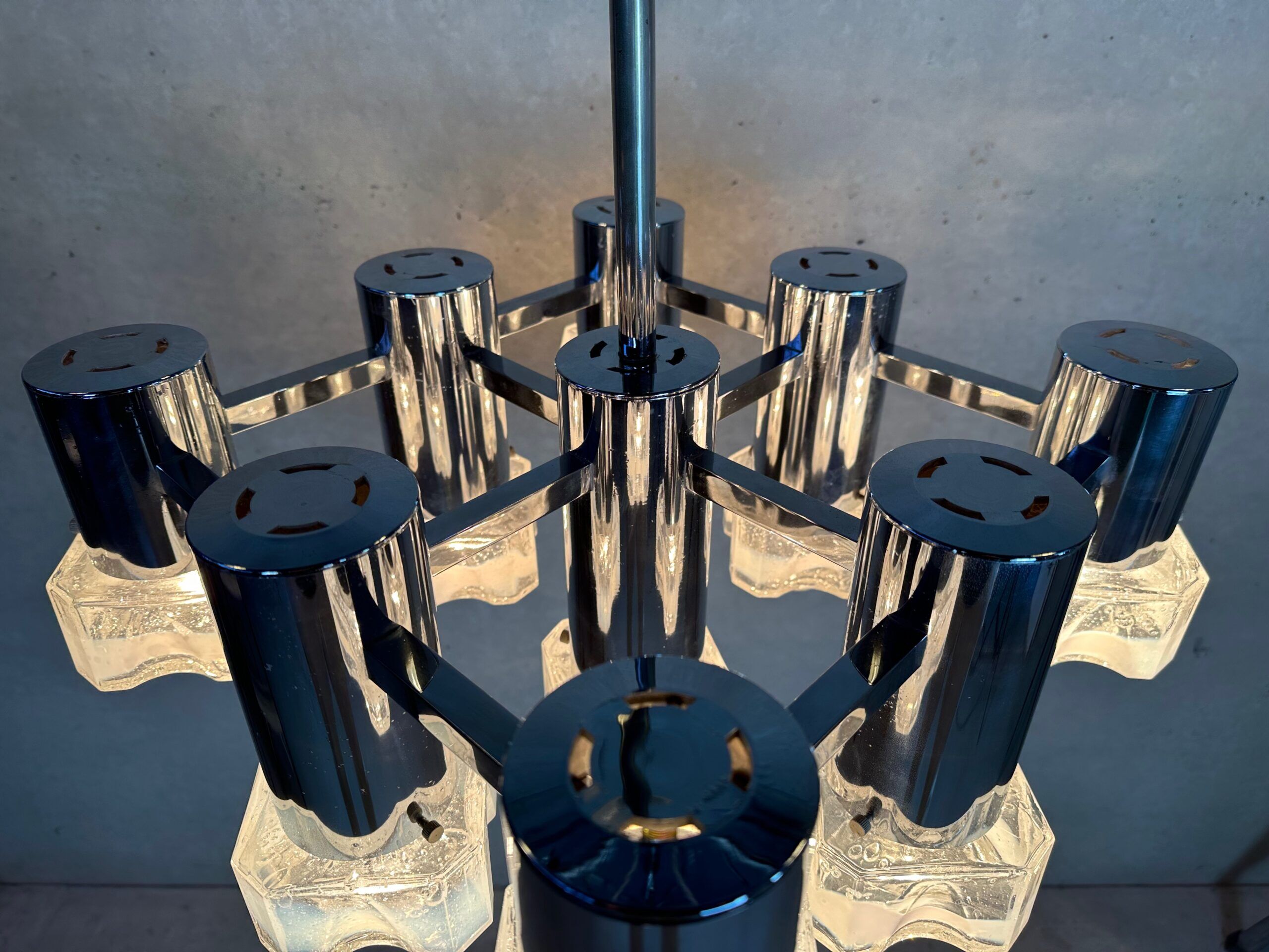 Chandelier vintage de design italien