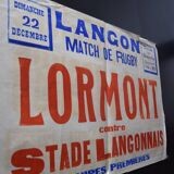 "Rugby Match" poster - City of Langon - 1930s