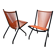 Paire Chaises pliantes scoubidou 1970's
