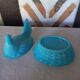 Blue opaline hen candy box