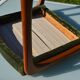 Scandinavian "sledge" chair in teak by Baumann