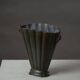 Just Andersen Art Deco Vase in Patinated Disco Metal, Denmark, 1930s, Model D20