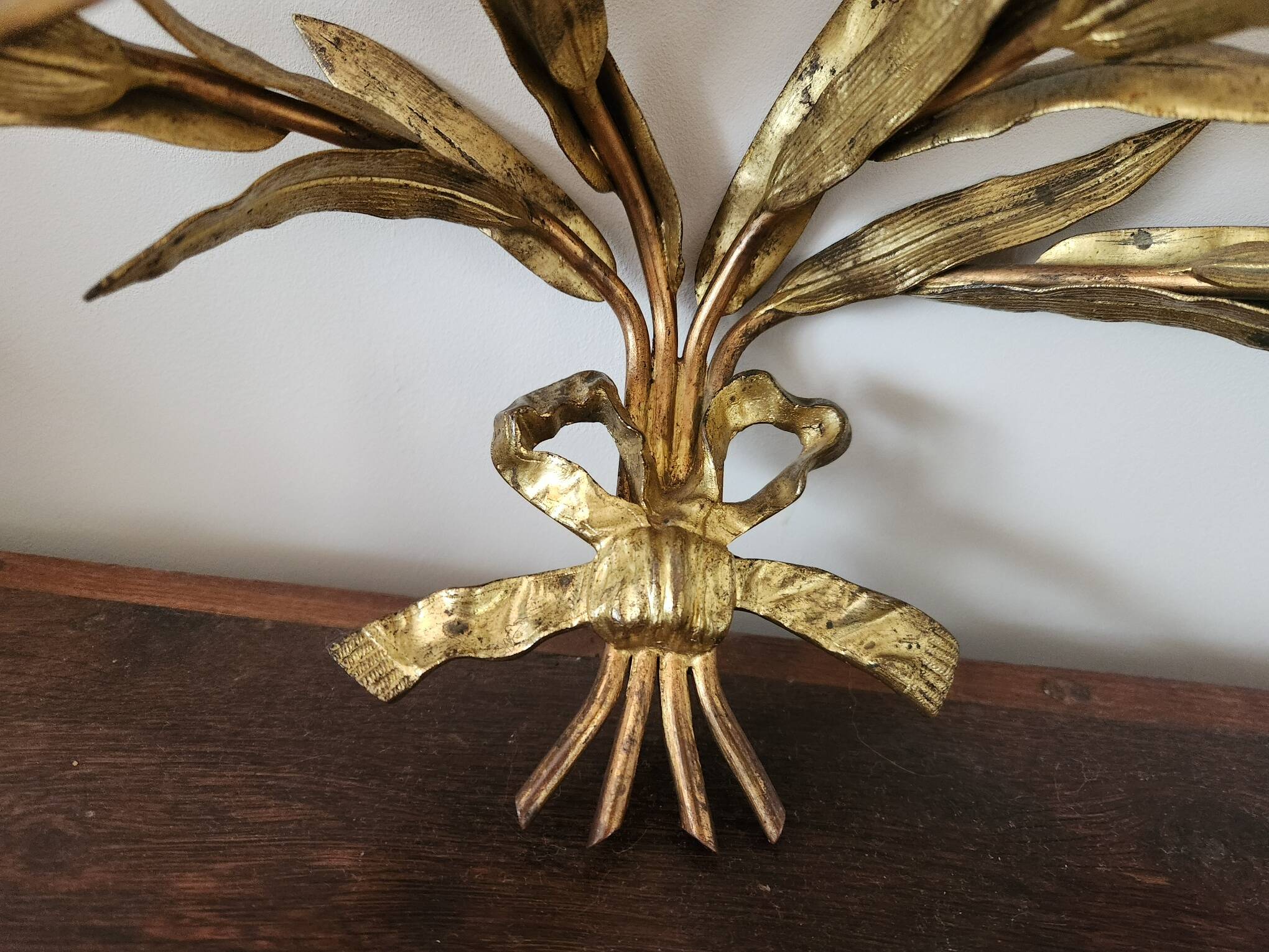 Bronze chandelier wall lights x 2