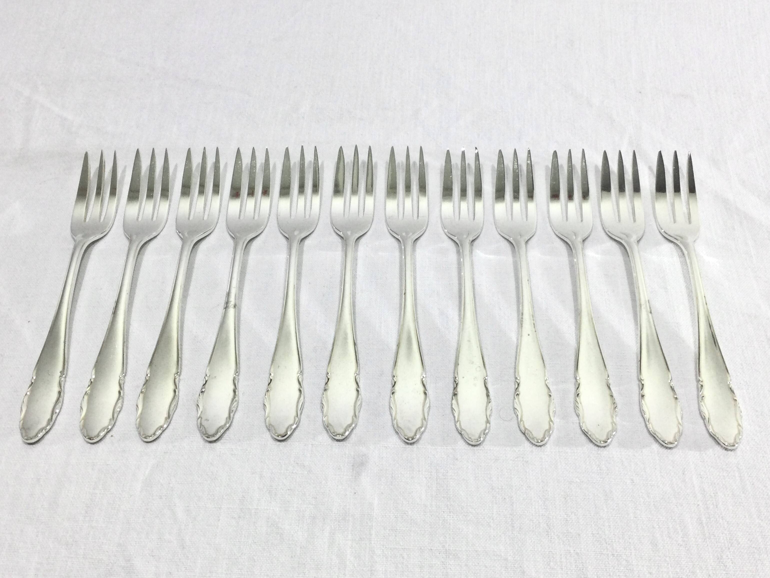 WMF – 12 silver-plated cake forks