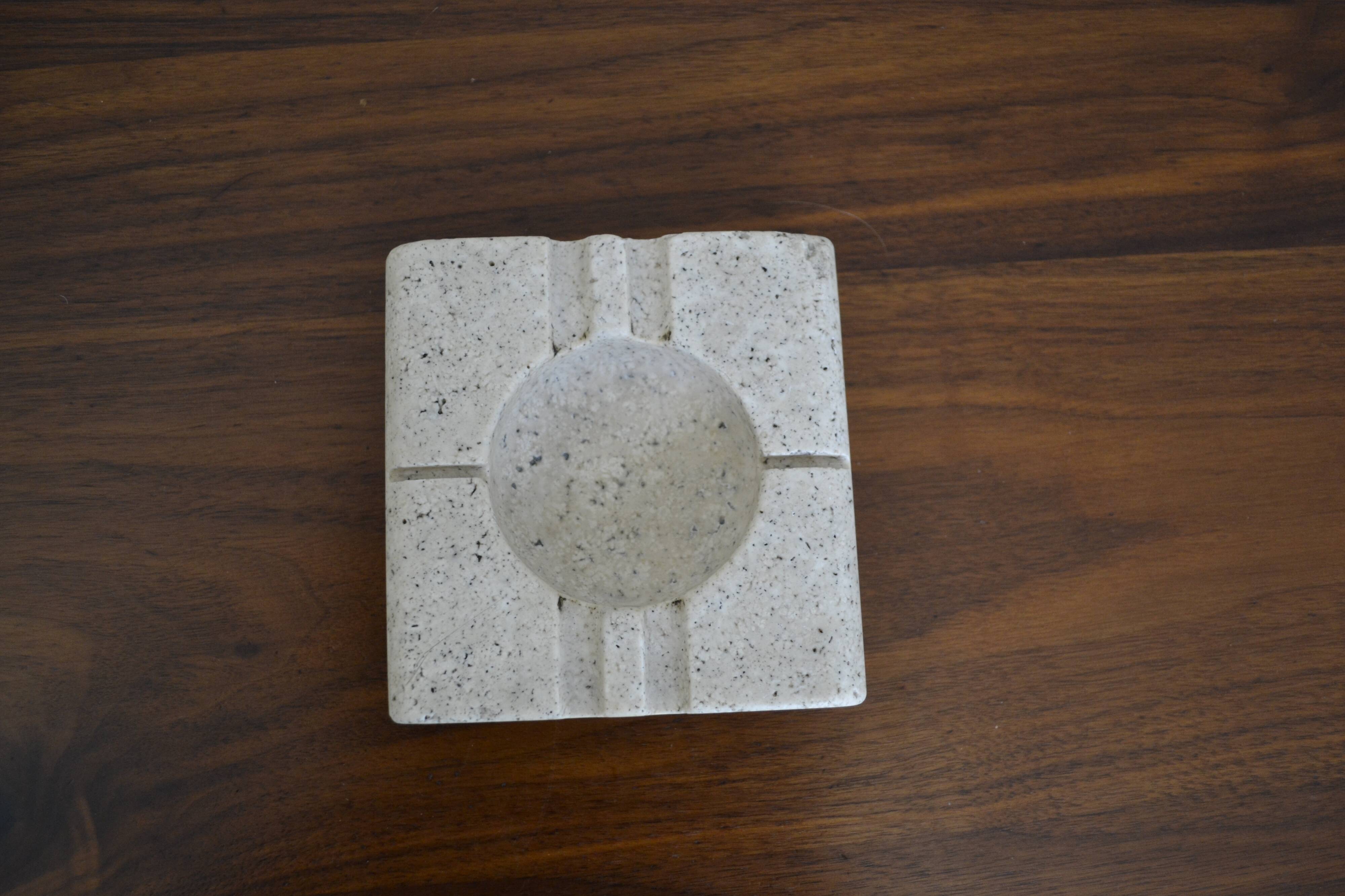 Natural stone ashtray