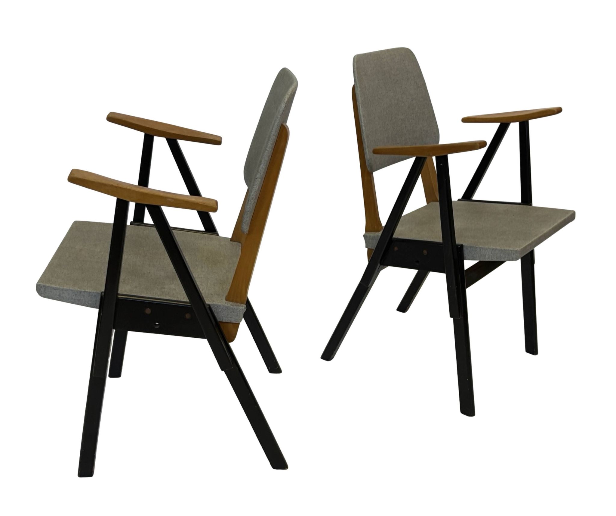 Fauteuil vintage Palais De Tokyo par Zwager Ermeloo, design 1950