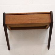 Floating nightstand  in teak wood by Sigfred Omann for Olholm Mobelfabrik