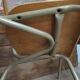Set of 4 school chairs vintage gray tube