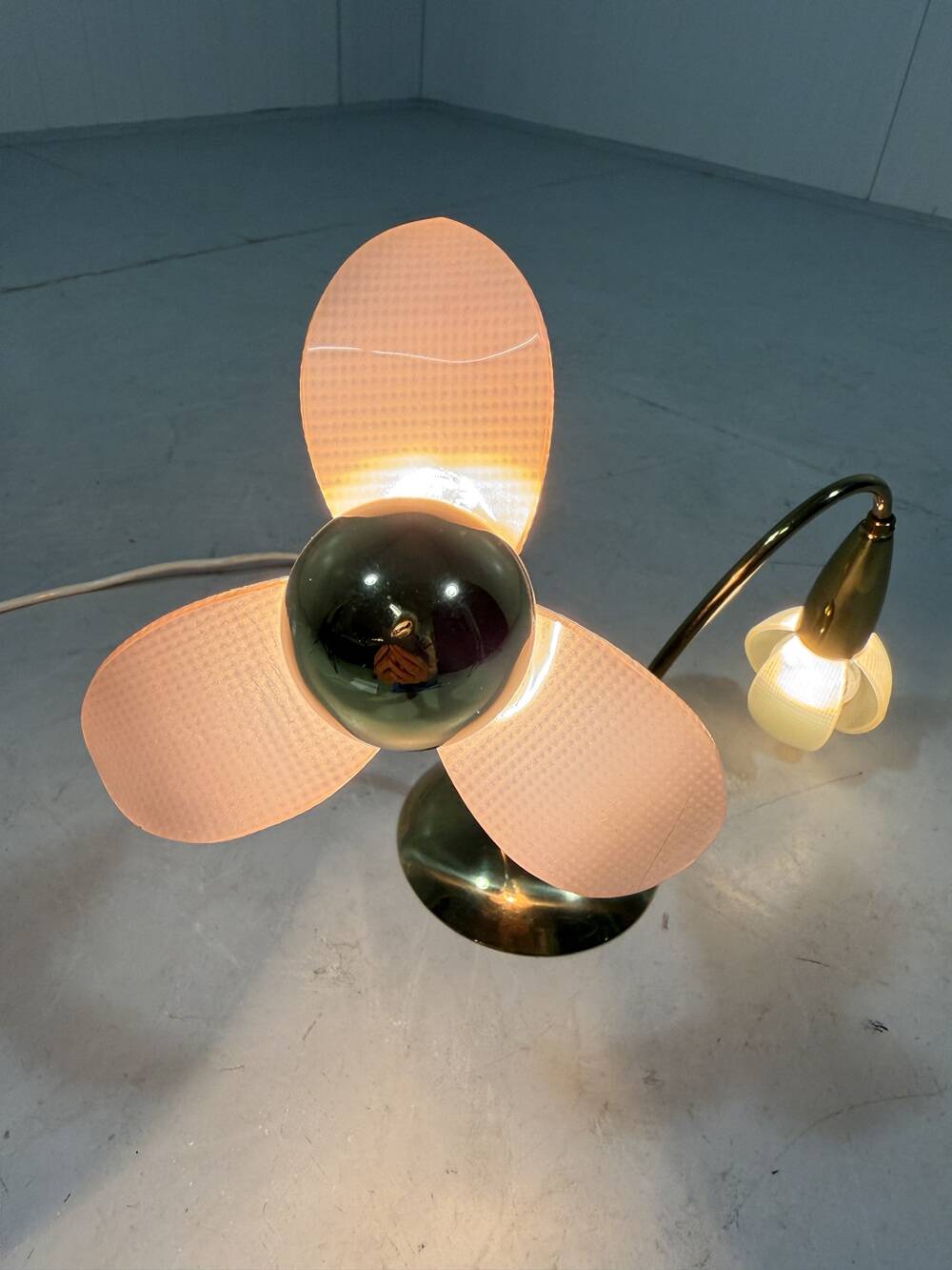 Lampe de table fleur GERU-Leuchten, Allemagne