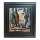 Still life with 2 glasses, oil on panel signed André Deriq