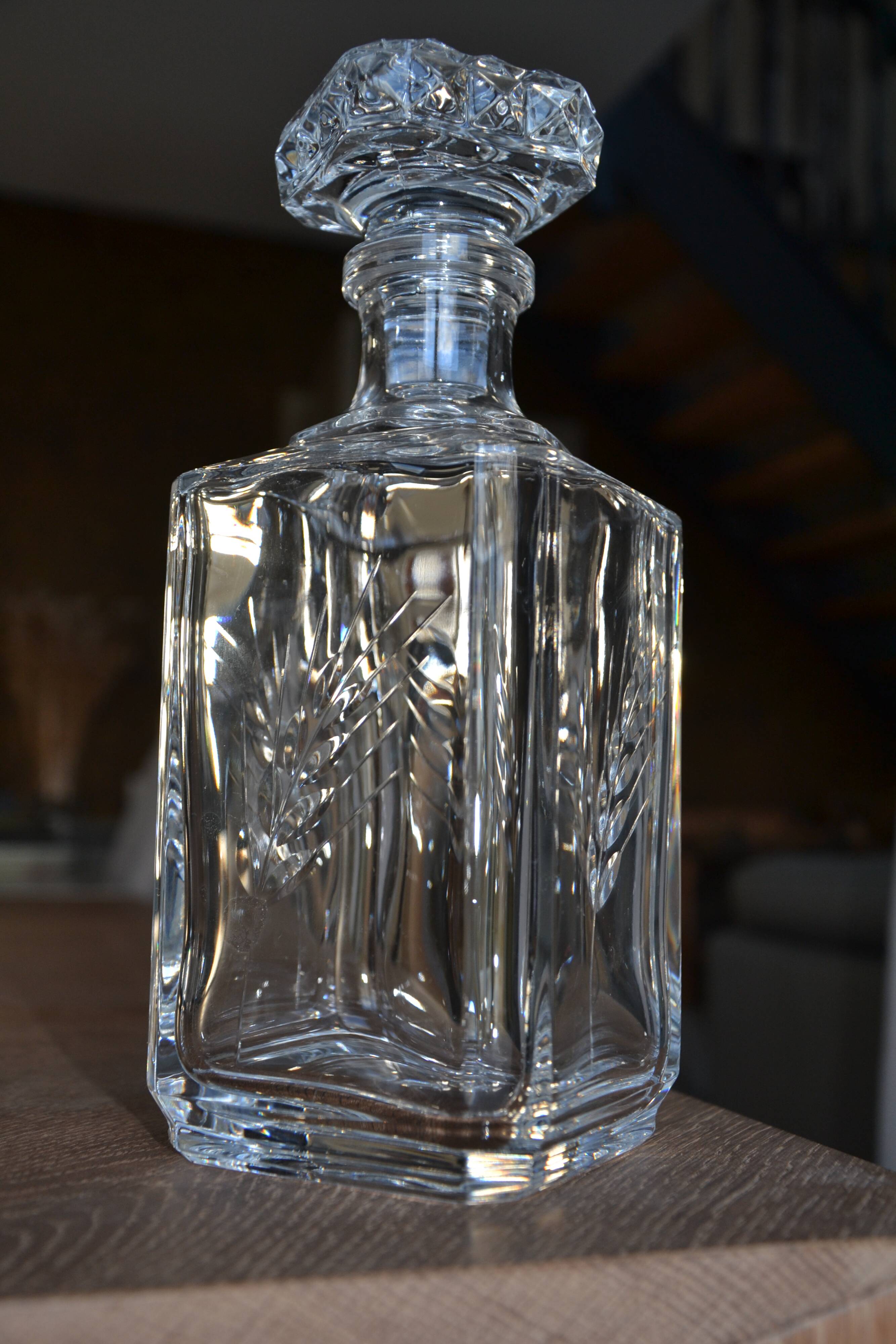 Crystal whisky carafe from Arques