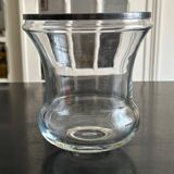 glass and metal vase from the 70s