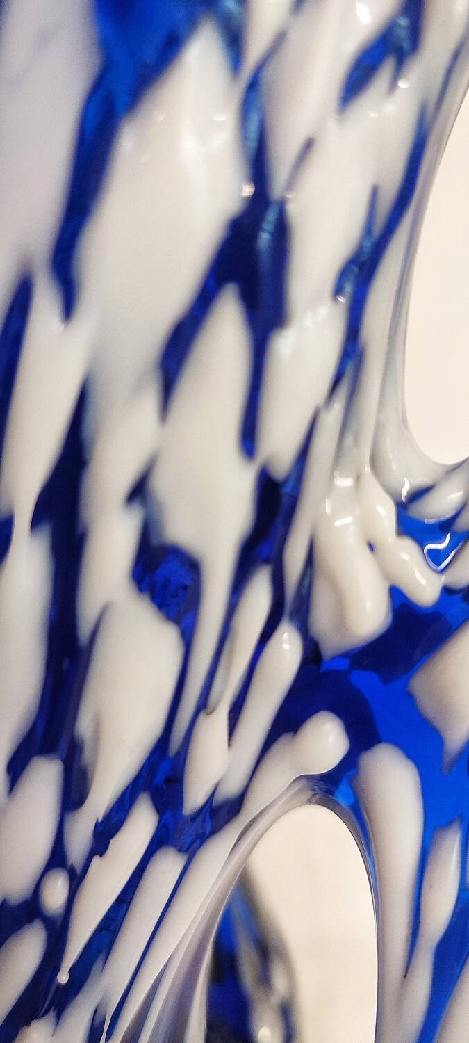 Jarrón de cristal de Murano. Italia, 1970s.