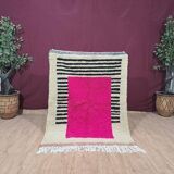 Traditional handmade colorful wool rug size 150 x 250 cm