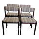 4 vintage Scandinavian style chairs