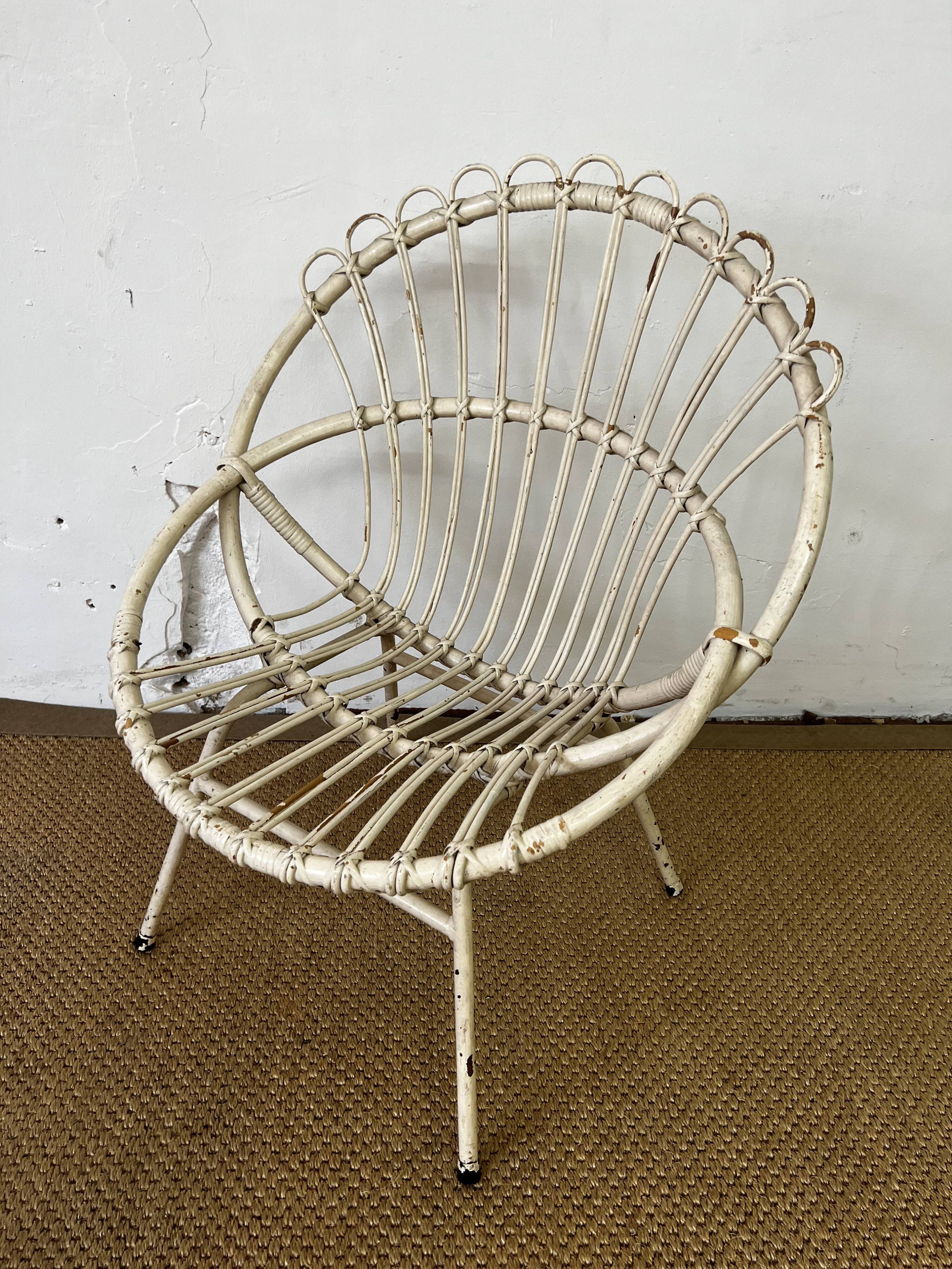 Rattan armchair child