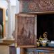 Large handcrafted Indonesian cabinet