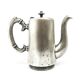 Hotel coffee pot, Eclecticism, silver-plated brass, Poland, 1920s.