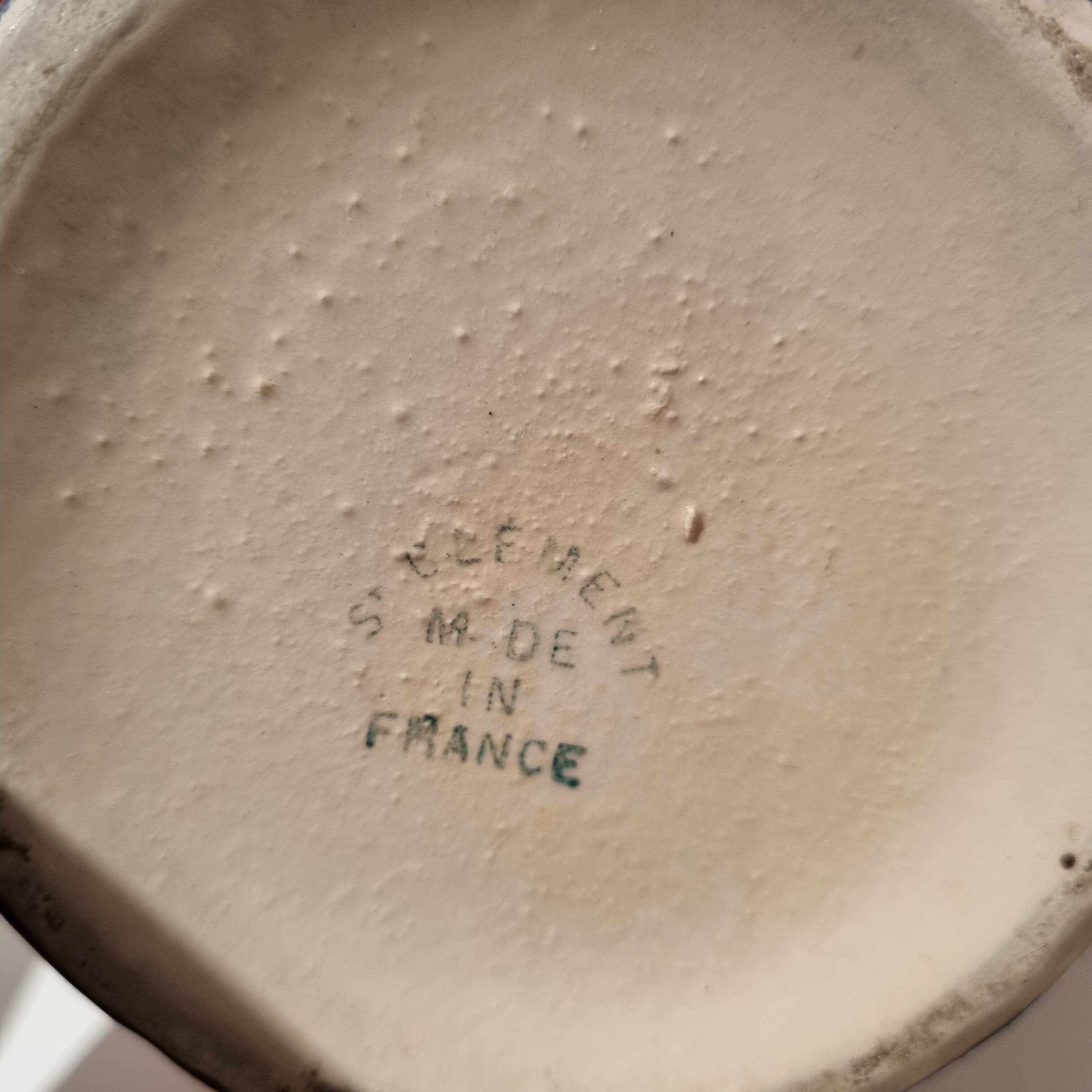 Antique earthenware pitcher from St Clément