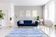 Modern Moroccan carpet blue contemporary art 240x340cm