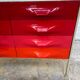 Raymond Loewy red orange chest of drawers