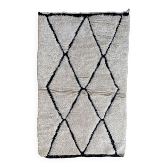 Beni Ourain Moroccan rug white - 167 x 103 cm