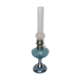 Blue glass kerosene lamp