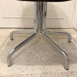 Fauteuil velours année 70 pivotant