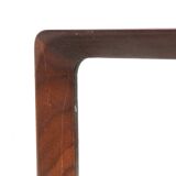 Miroir scandinave en noyer, Suède 1960, 80 x 38cm