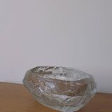 Demant brutalist glass dish by Göte Augustsson | Ruda Sweden | 1960s