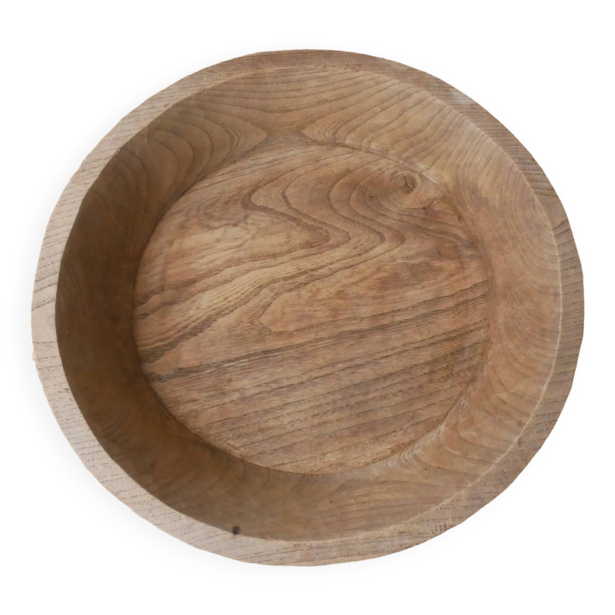 Raw wooden dish carved in the mass ethnic African art handmade artisanal manufacturing