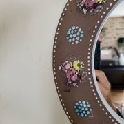 Ceramic Mirror Mari Simmulson Floral Decor/ Scandinavian Design
