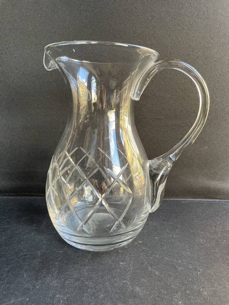 A cut crystal pitcher – Cristalleries Royales de Champagne