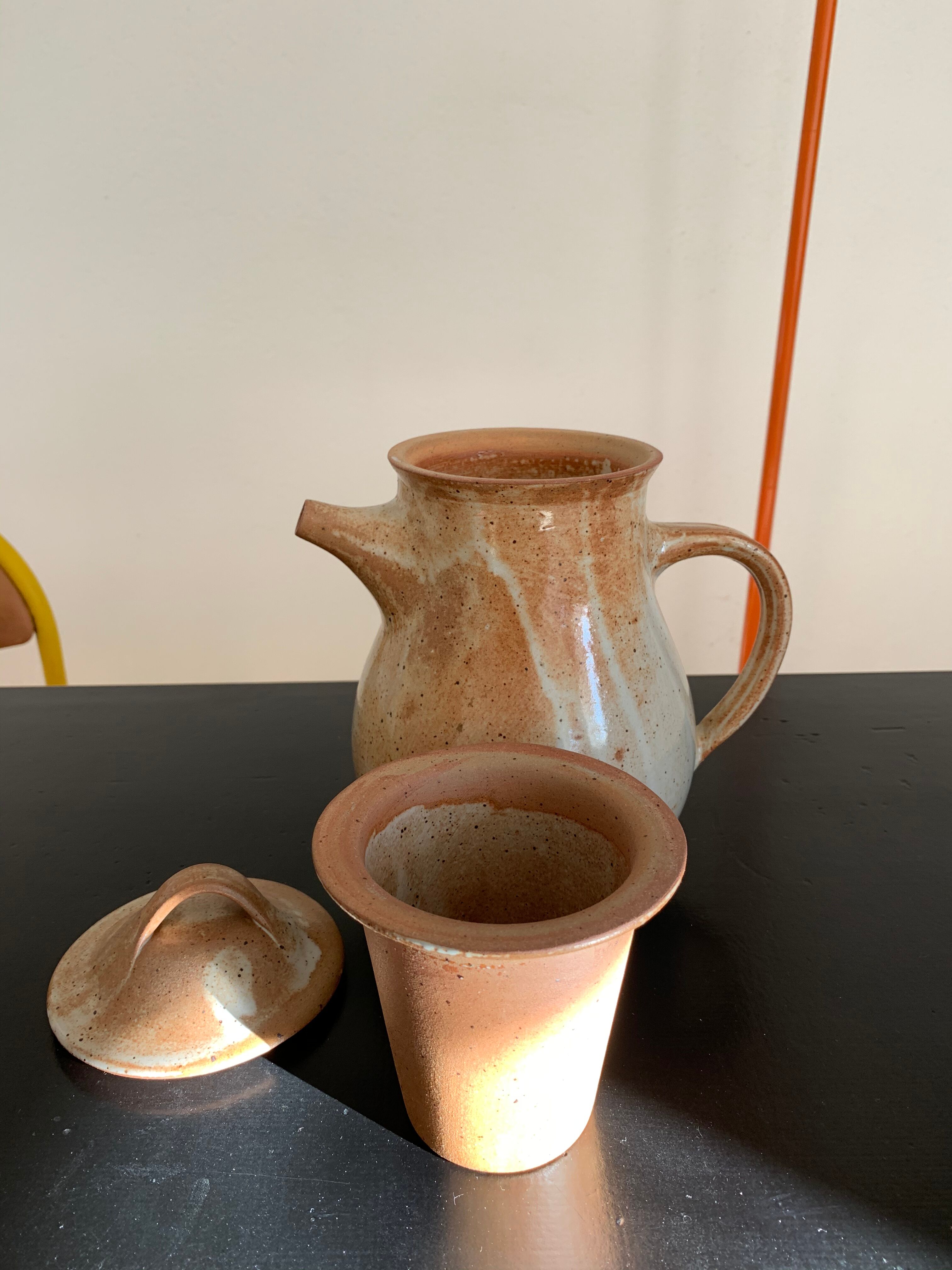 Théière grès vintage