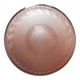 Antique ceiling light in frosted and engraved pink glass.