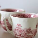 Set of 6 coffee cups and saucers, Villeroy & Boch, Rusticana rose model